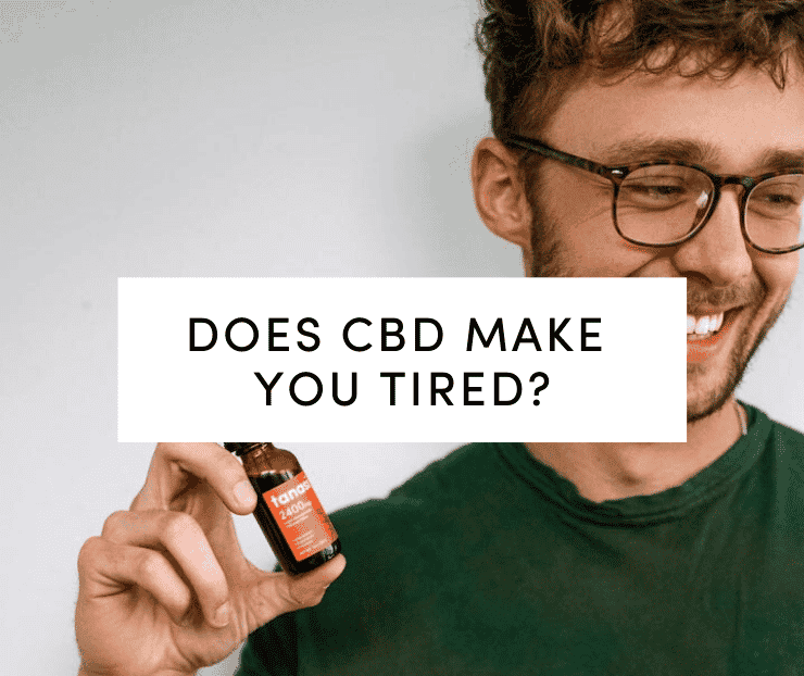 Young man holding Tanasi CBD Tincture