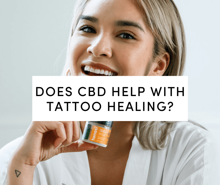 Woman holding Tanasi CBD salve