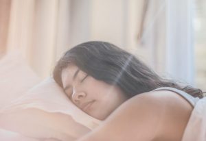 Woman peacefully sleeping