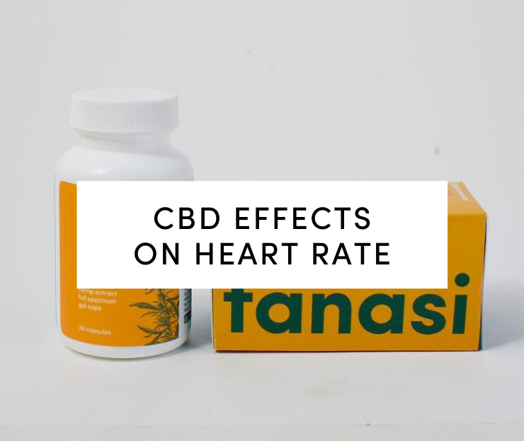 CBD Effects on Heart Rate: Tanasi Pills on white background