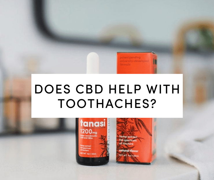 Does CBD Help With Toothaches: tanasi cbd tincture on bathroom counter