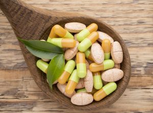 Vitamins on a spoon