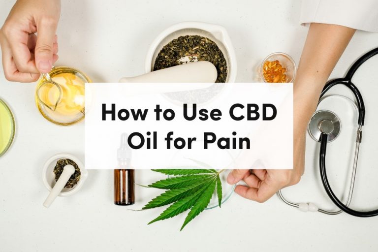 how to use cbd oil for pain
