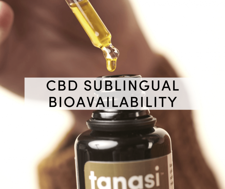 cbd sublingual bioavailability
