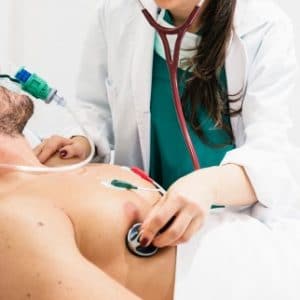 CBD Heart Arrhythmia - doctor examinig arrythmia patient