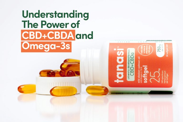 CBD CBDA Omega-3 tanasi softgels